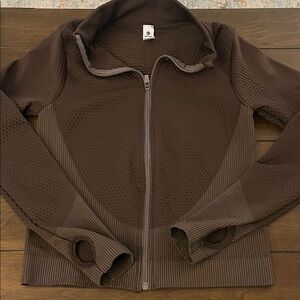 90 Degree By Reflex Chocolate Brown Bomber Jacket